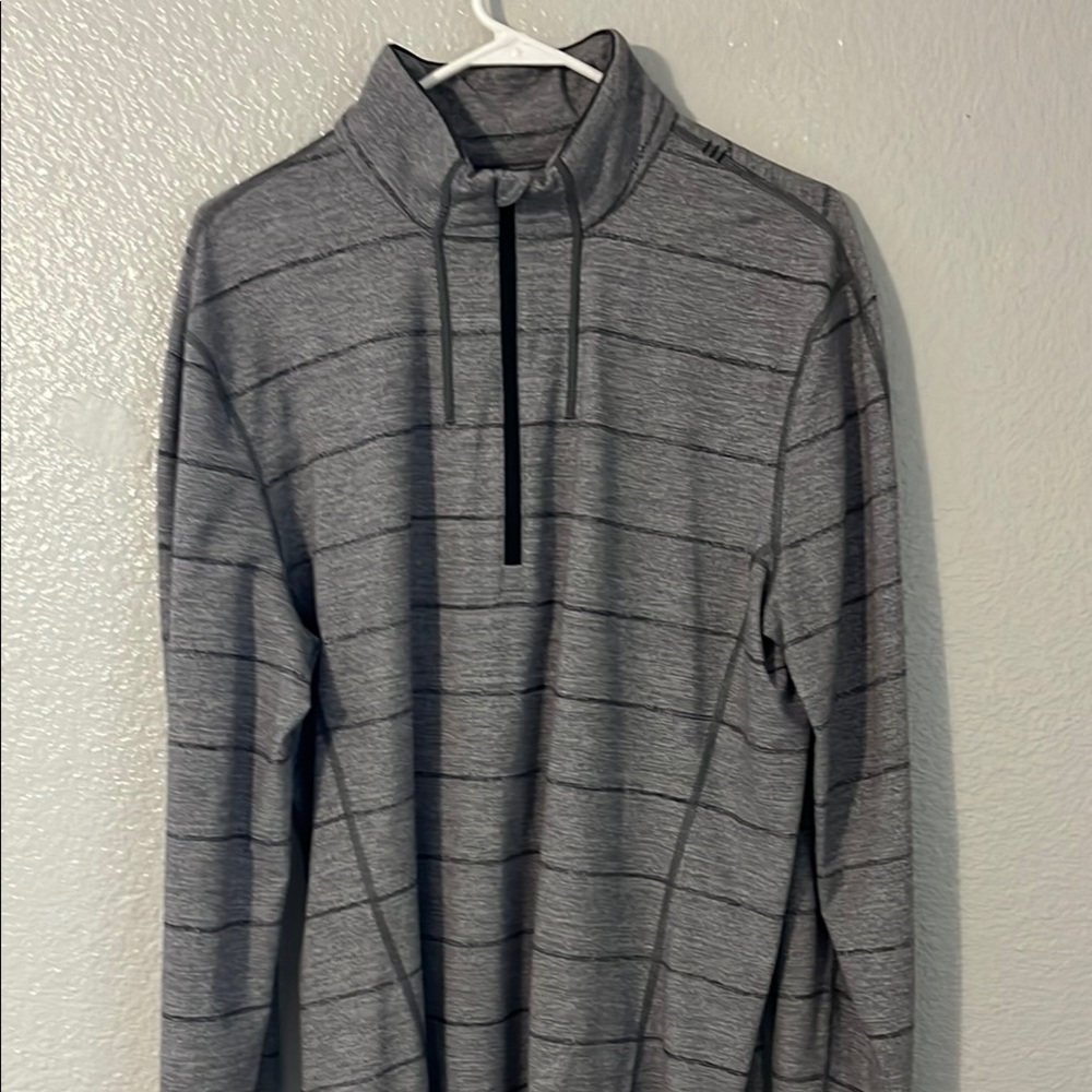 Lululemon 1/4 zip
Gray Striped Men's Sweater